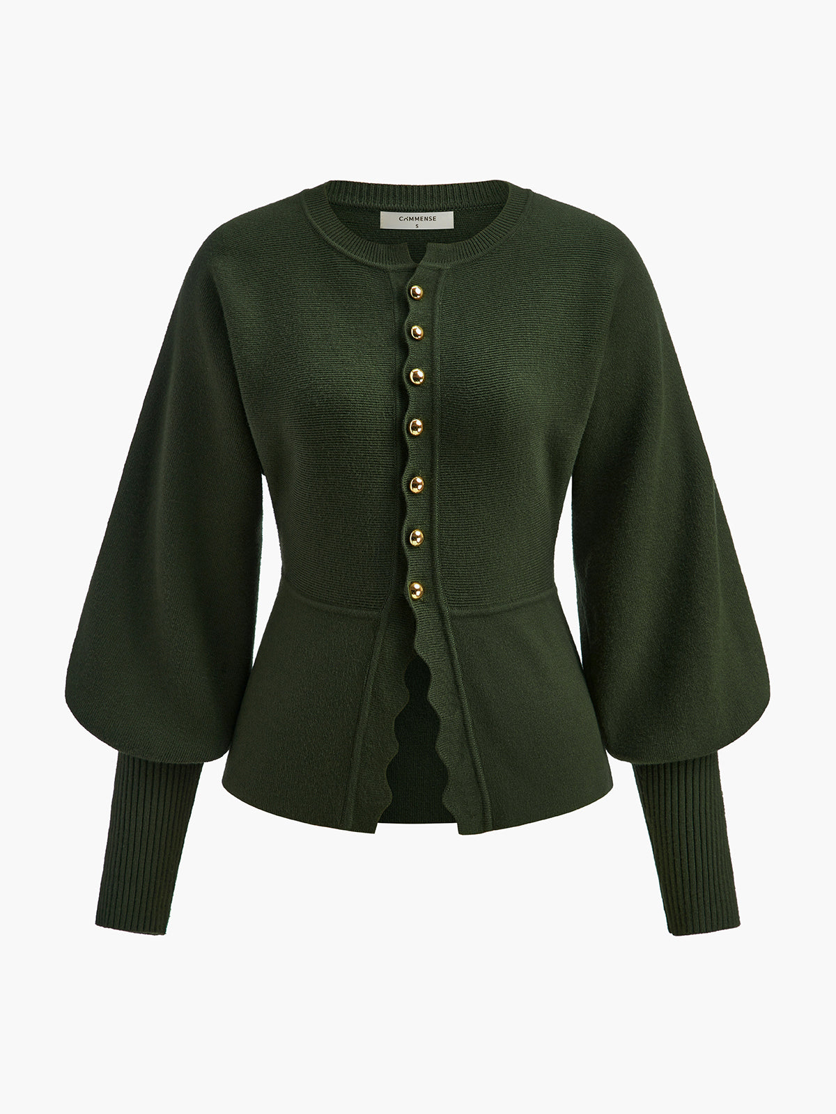 Dalga Biyeli Kuzu Kol Triko Bluz