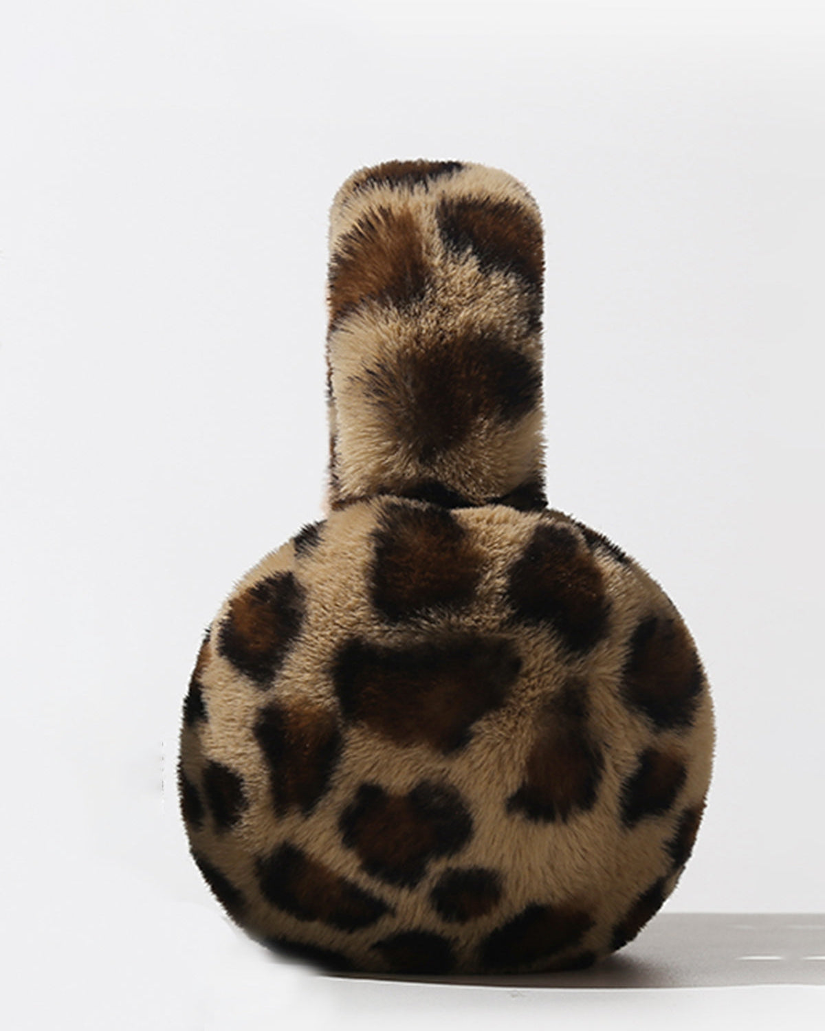 Leopar Desenli Peluş Kulaklık