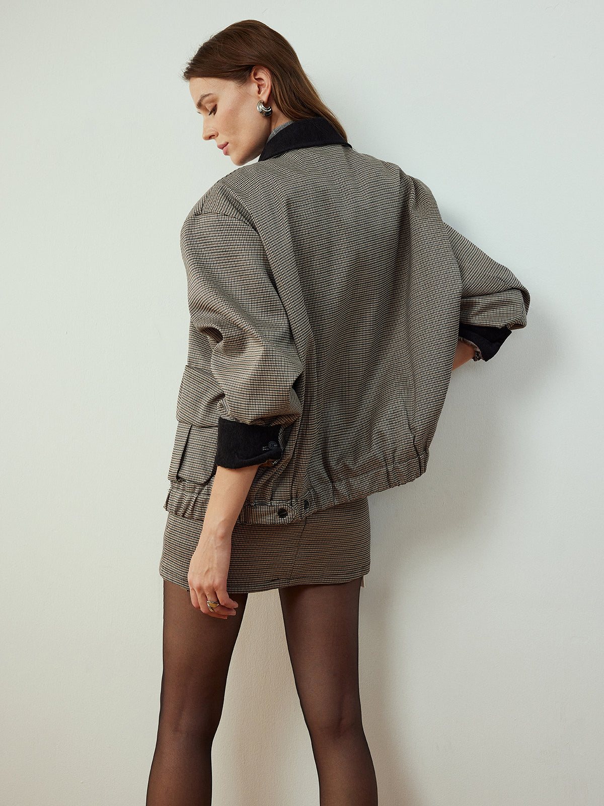 Kontrast Biyeli Kargo Etek Takımı