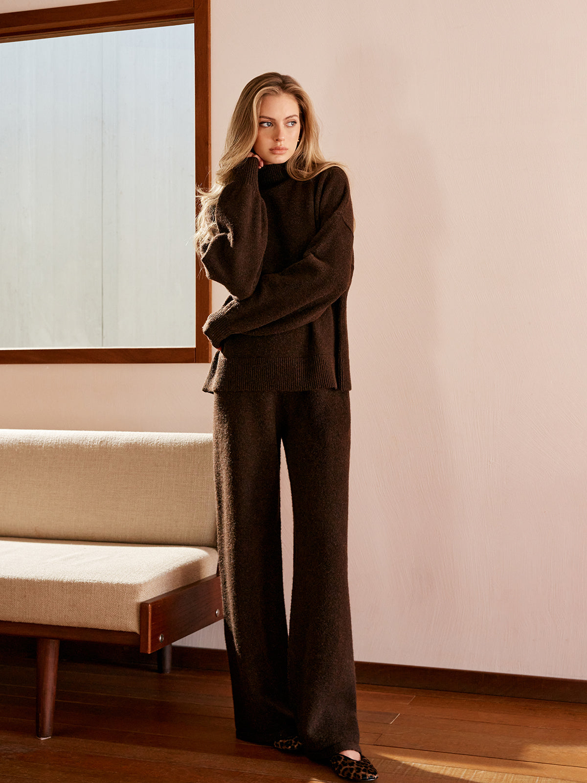 Basic Yarım Balıkçı Yaka Rahat Kesim Kazak