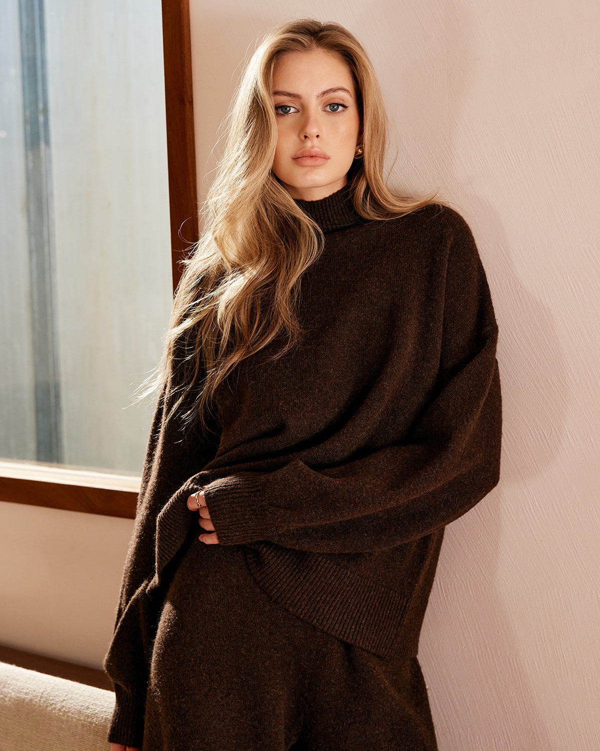 Basic Yarım Balıkçı Yaka Rahat Kesim Kazak