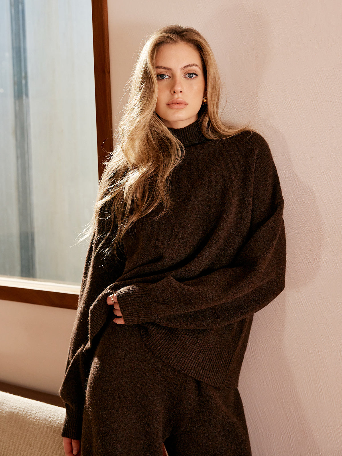 Basic Yarım Balıkçı Yaka Rahat Kesim Kazak