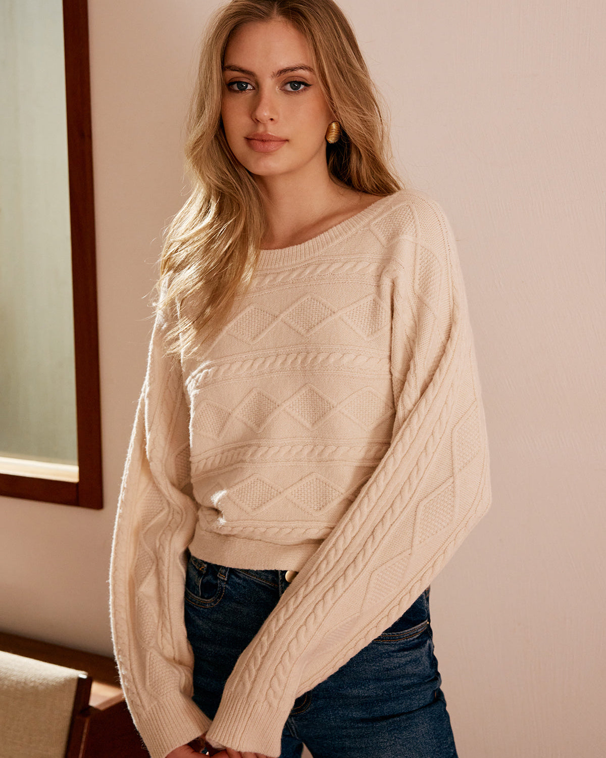 Bağlamalı Arkası Açık Örgü Triko