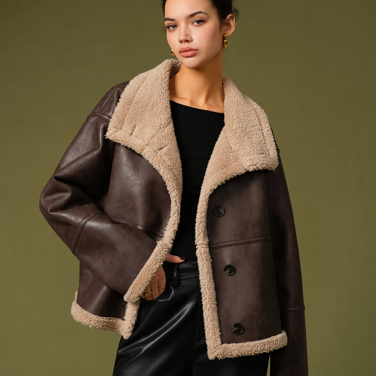 Polar Pu Deri Sıcak Ceketler