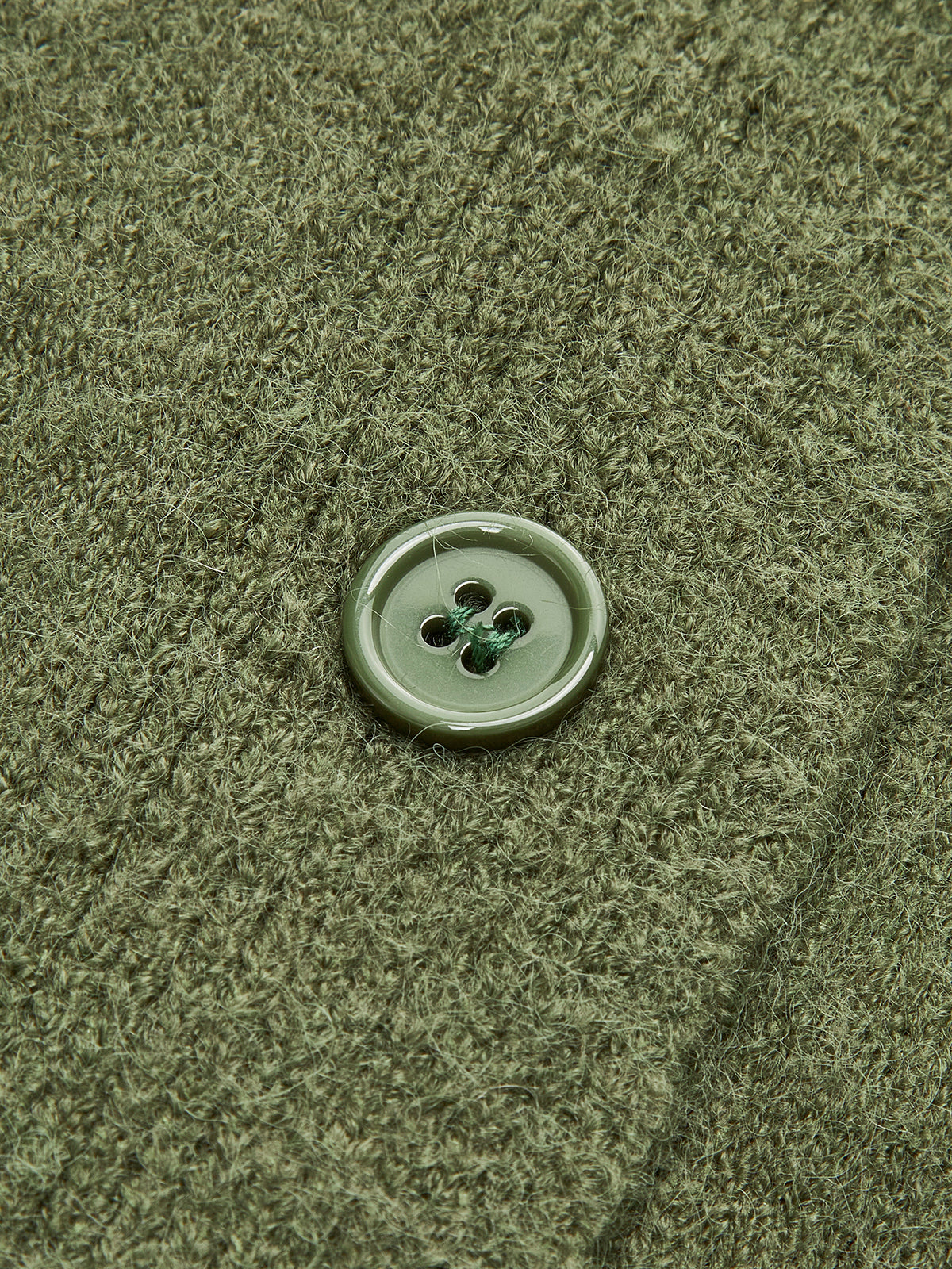 Düğmeli Yaka Detaylı Kısa Hırka