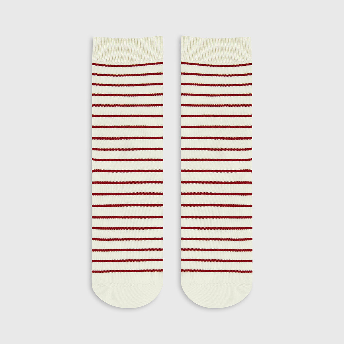 Kontrast Çizgili Yığma Çorap