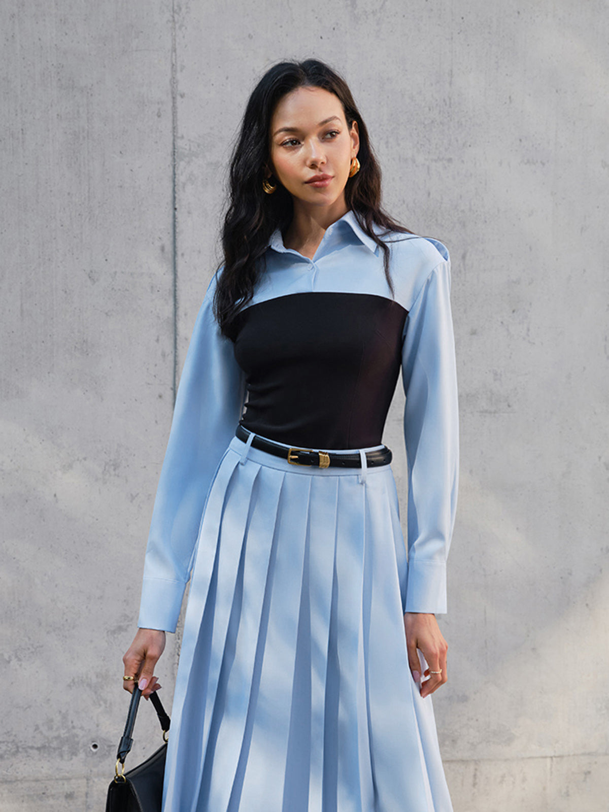 2’si 1 Arada Dar Panelli Polo Yaka Tişört