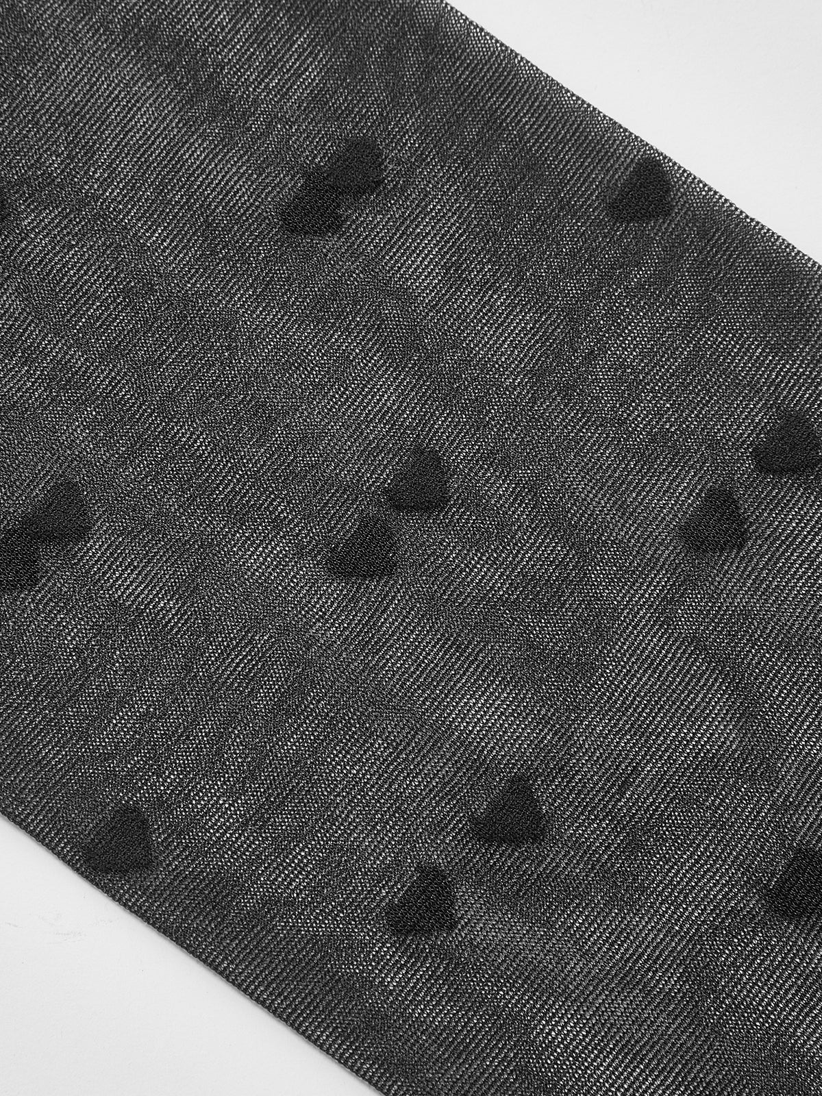 Kalp Desenli Şeffaf Külotlu Çorap