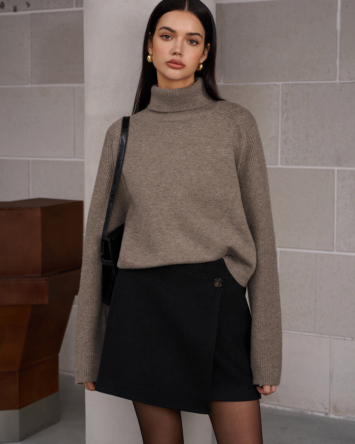 Ribanalı Balıkçı Yaka Kısa Kazak