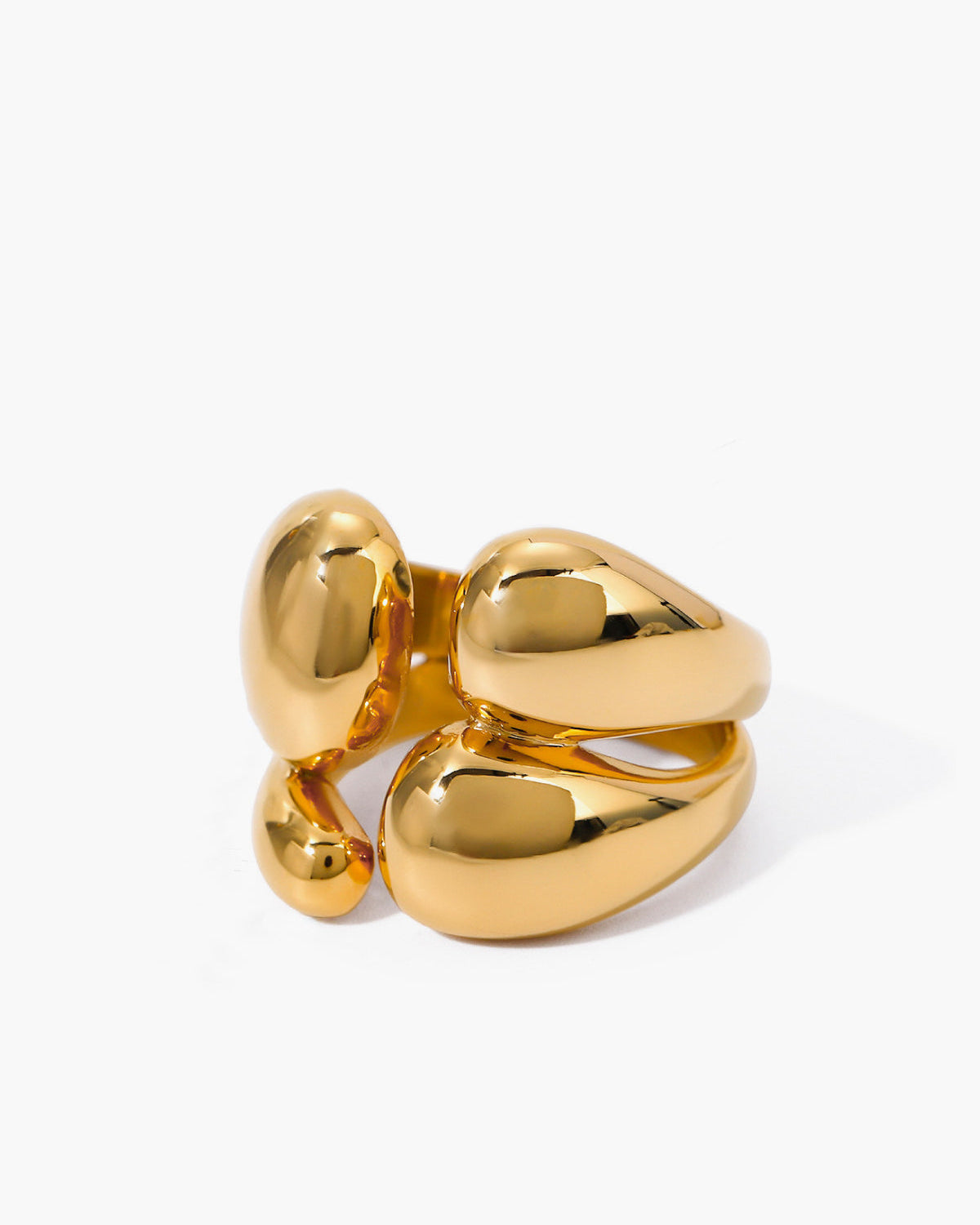 1 Adet Asimetrik Kalın Açık Yüzük