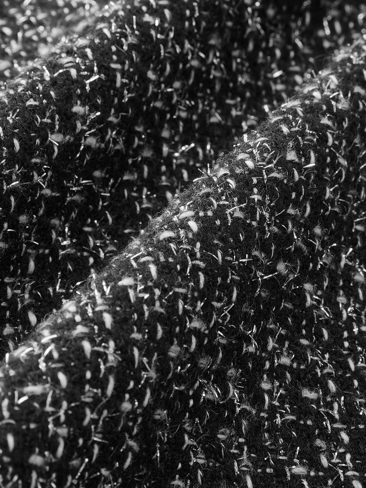 Fermuar Detaylı Tweed Mini Etek