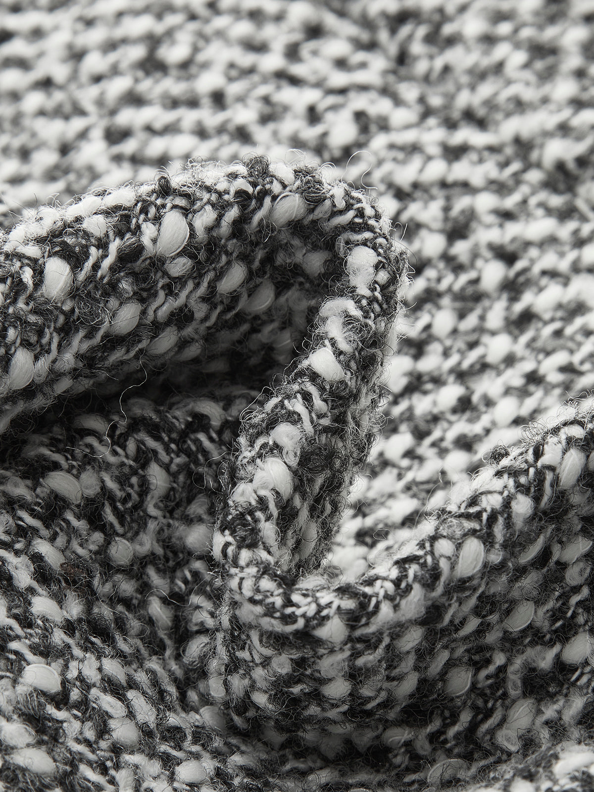 Yün Karışımlı Cepli Tweed Şort