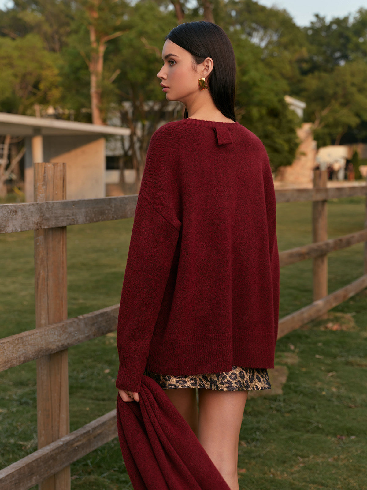 Düz Rahat Kalıp Triko Kazak