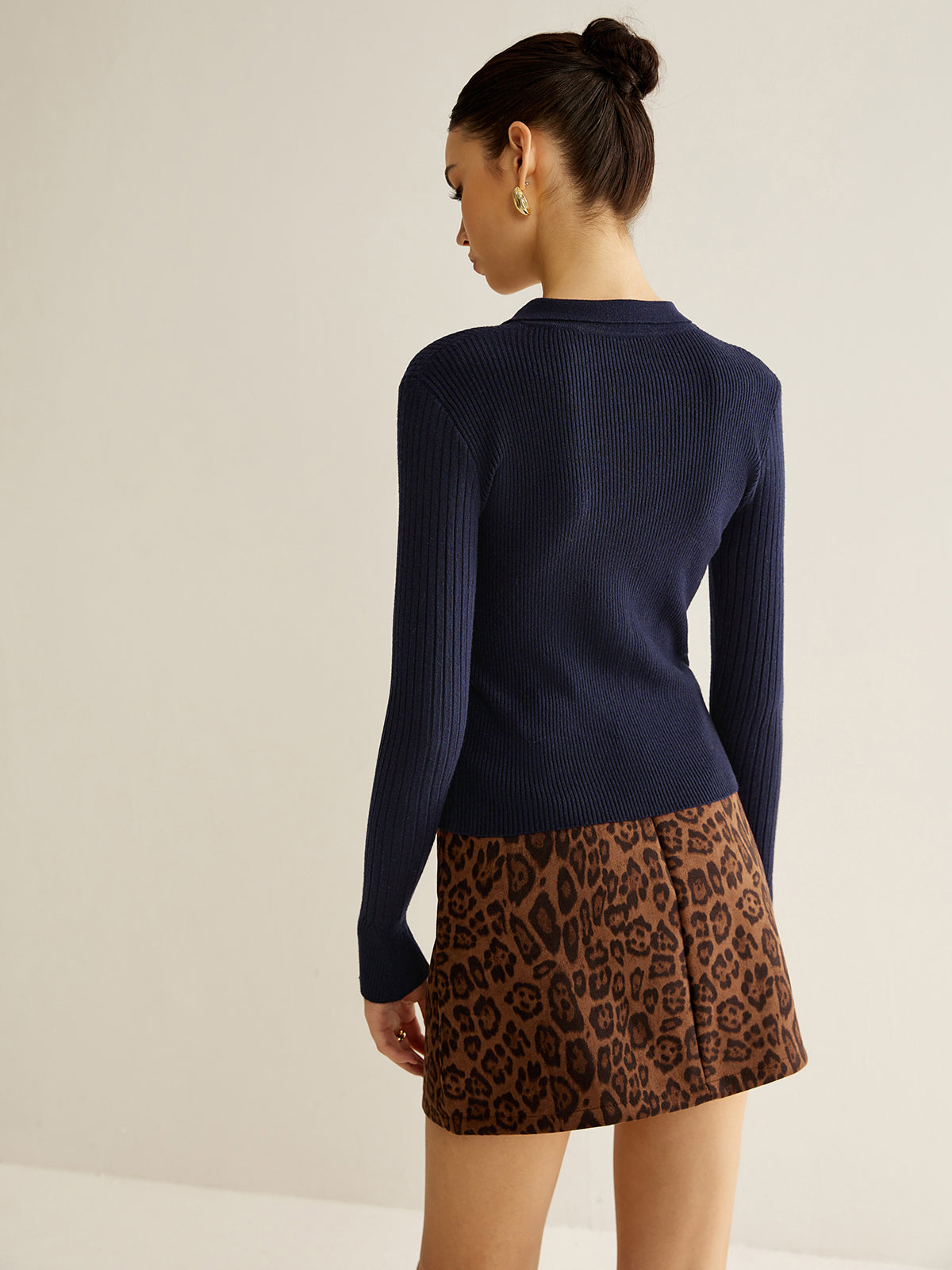 Fitilli Anahtar Delikli Yaka Polo Kazak