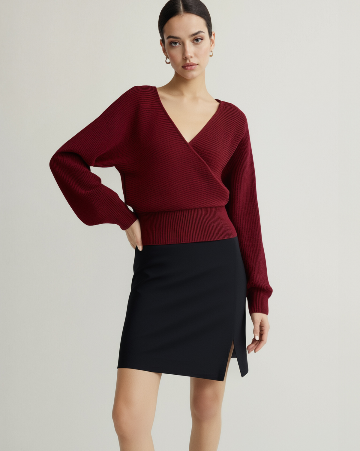 Çapraz Bağlamalı Büzgülü Kazak