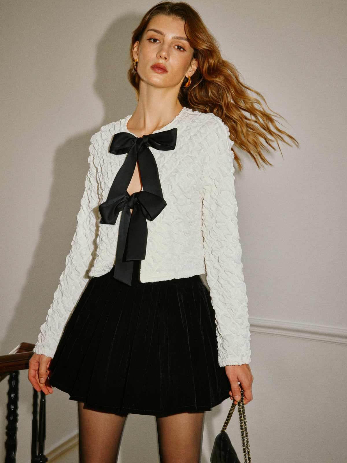 Orta Bel Şemsiye Form Pileli Etek