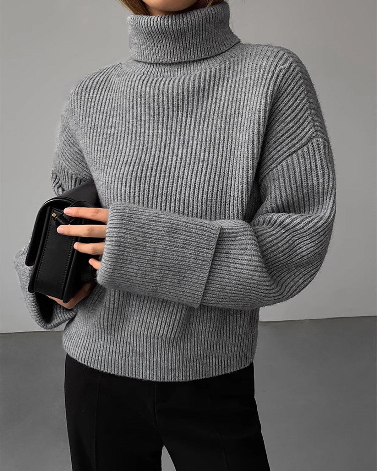 Stil Oversize Boğazlı Kazak