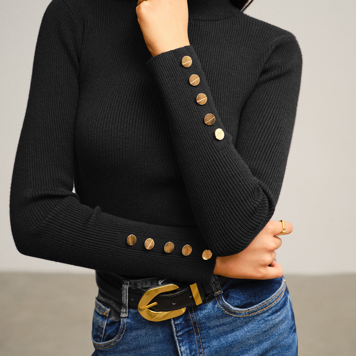 Çok Yönlü Balıkçı Yaka İnce Kazak