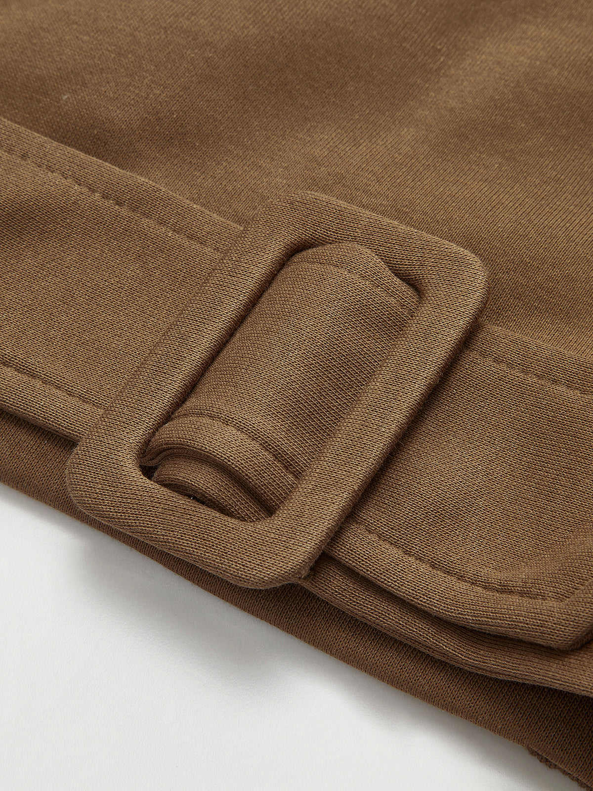 Kuşaklı Kısa Sweatshirt