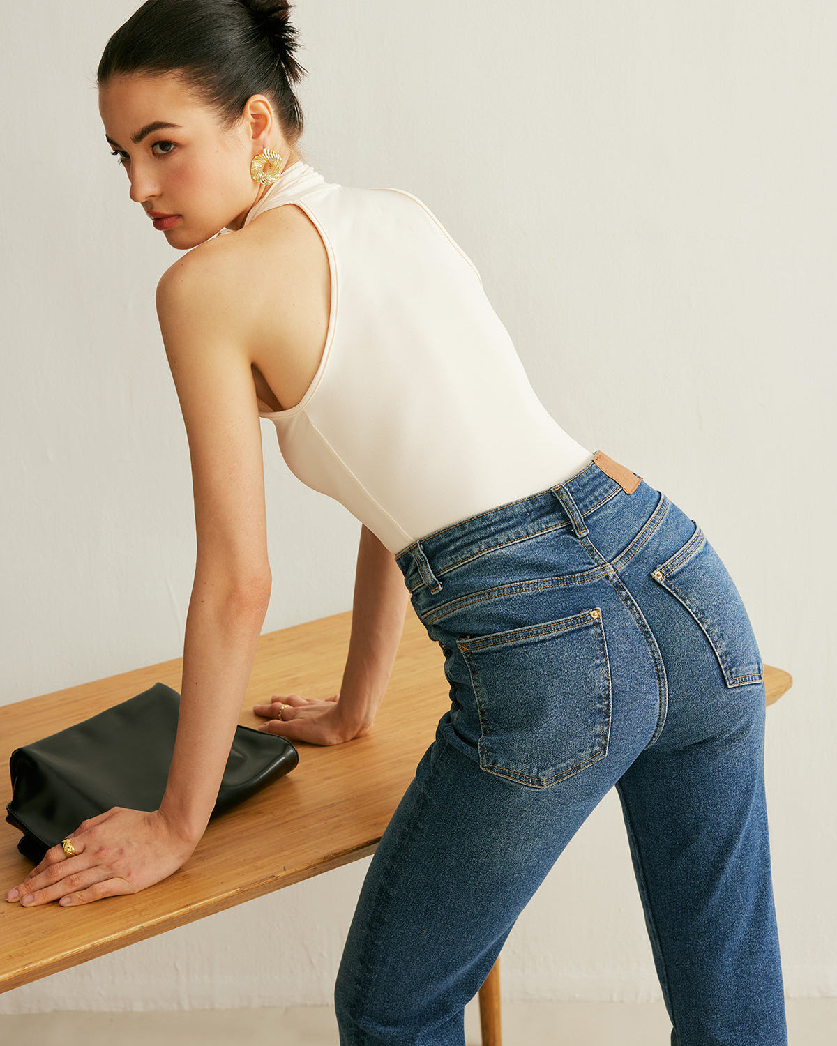 Boyundan Bağlamalı Halter Bluz