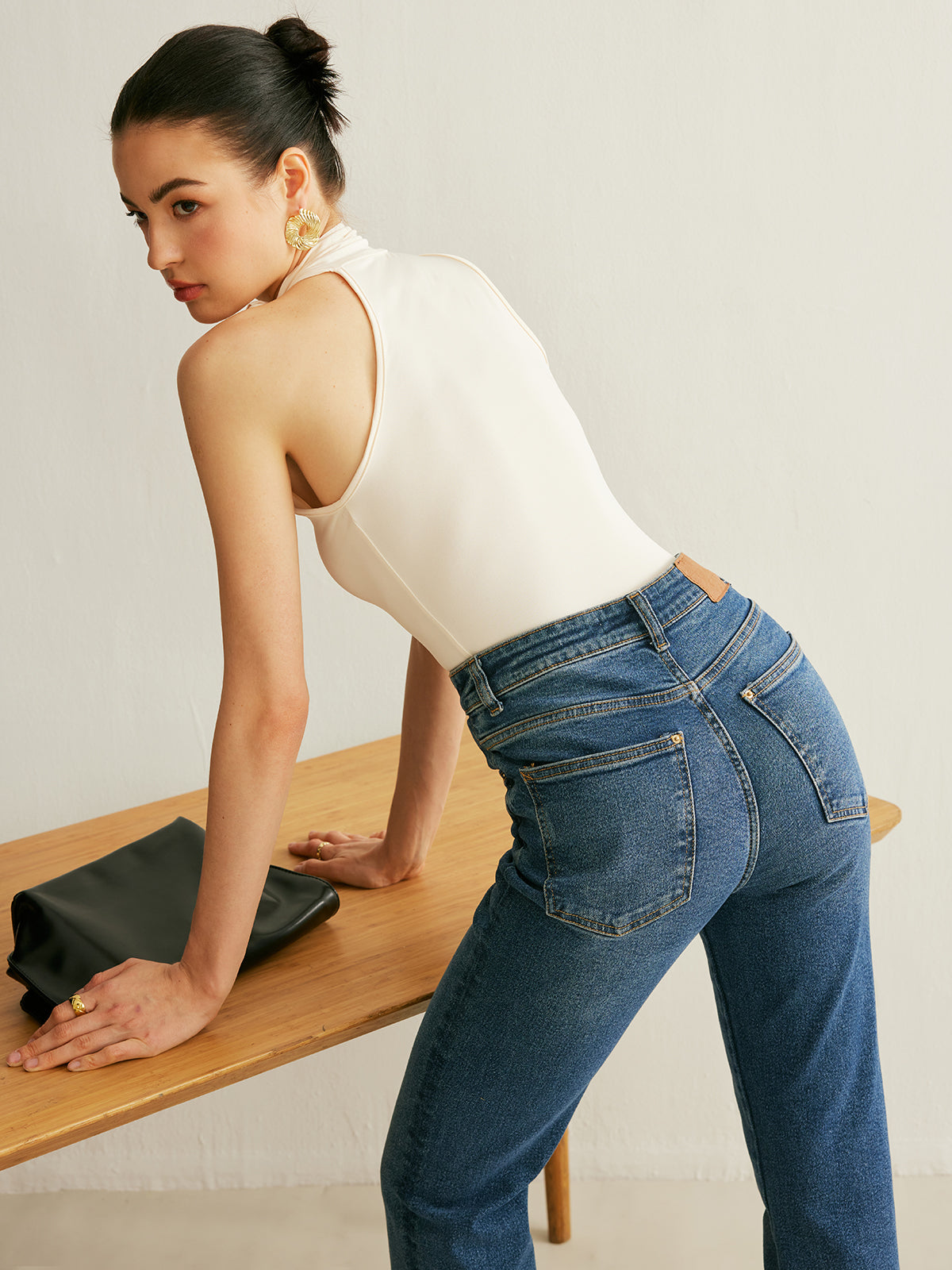 Boyundan Bağlamalı Halter Bluz