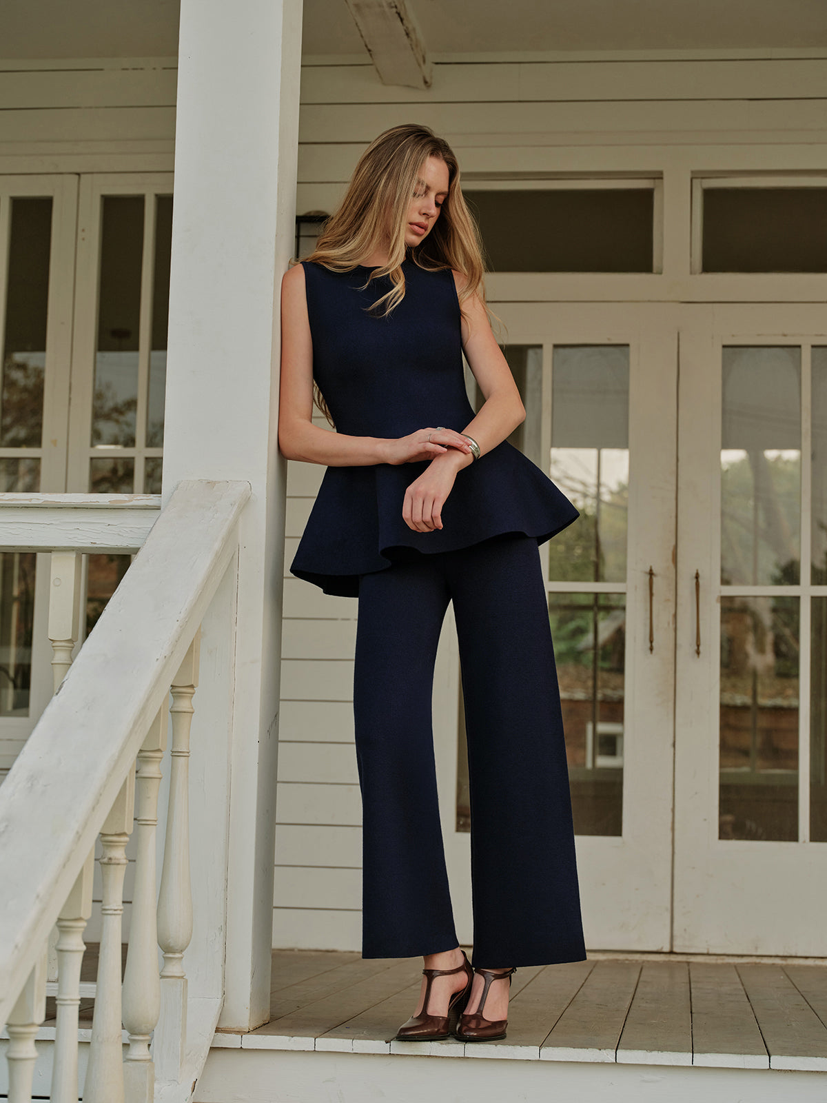 Günlük Lastik Belli Triko Pantolon