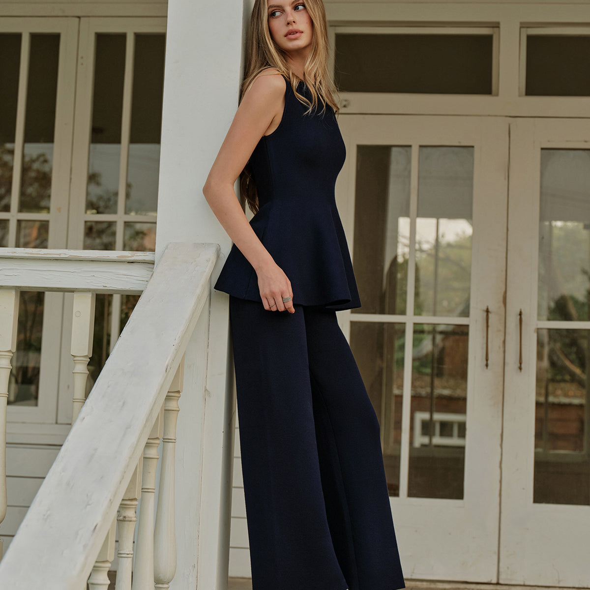 Günlük Lastik Belli Triko Pantolon