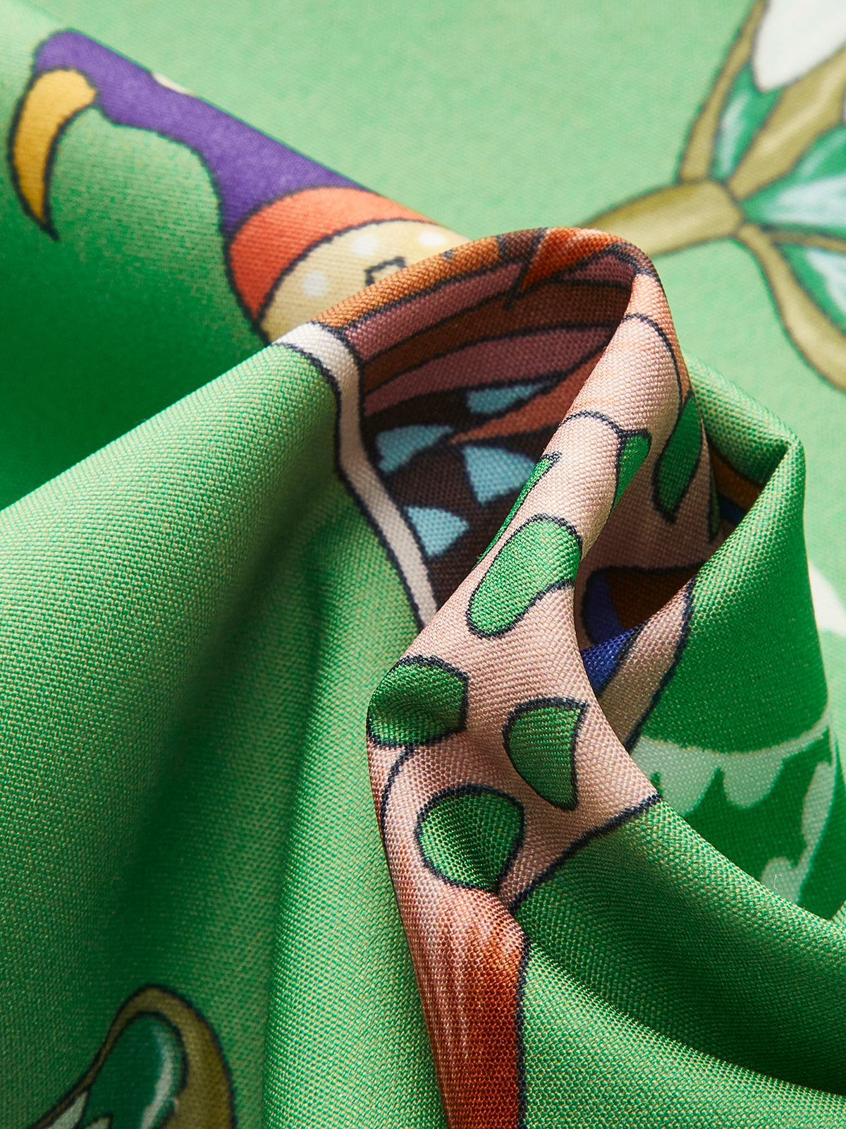 Bohem Uzun Kollu Düğmeli Çiçekli Elbise