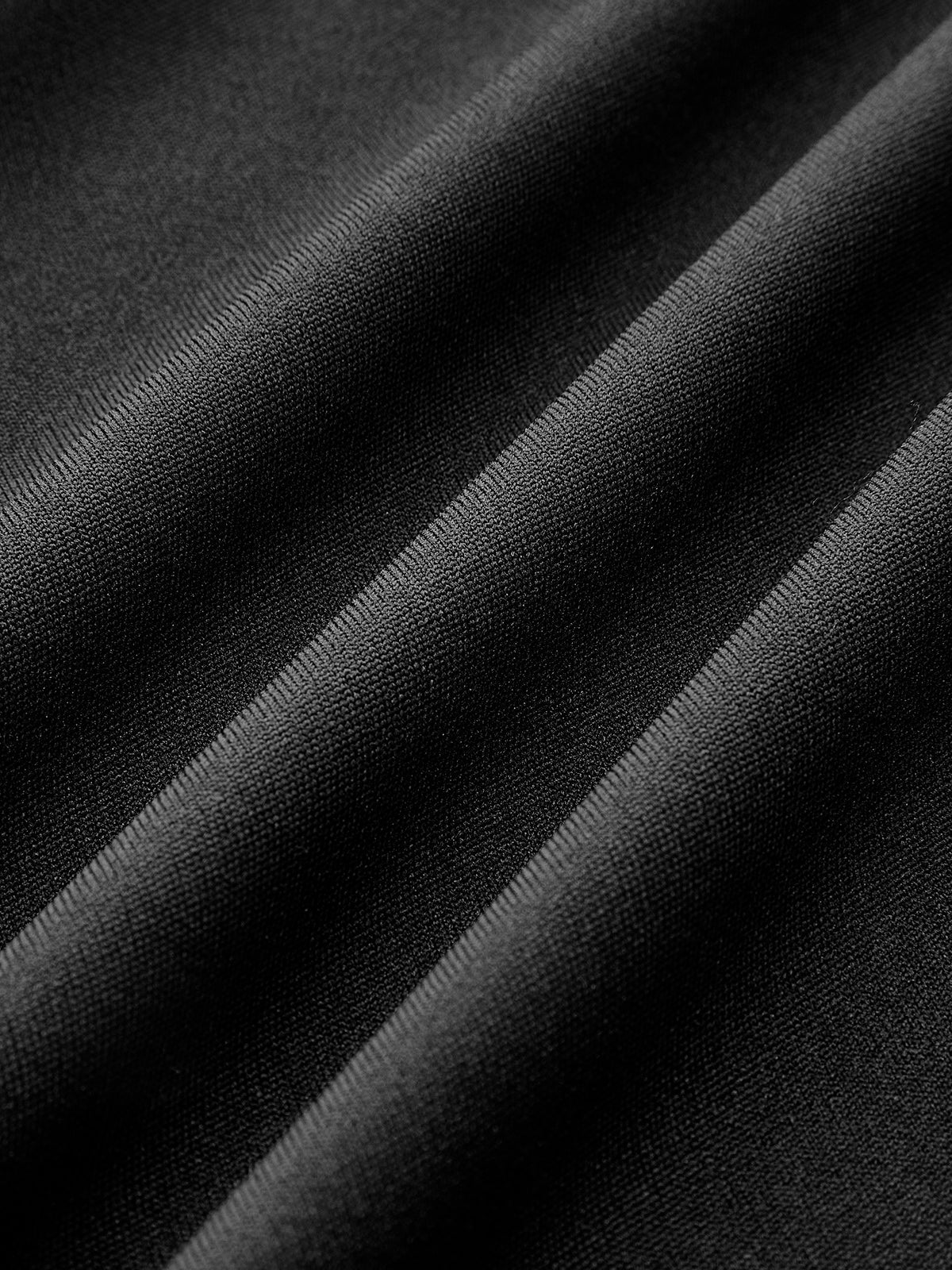 Dik Yaka Suni Deri Büzgü Panelli Elbise