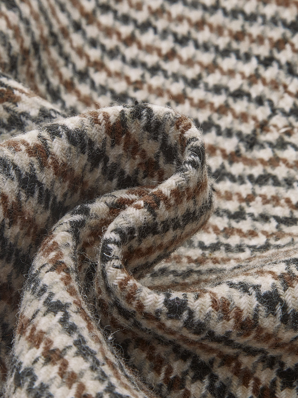 Kazayağı Desenli A Kesim Mini Etek