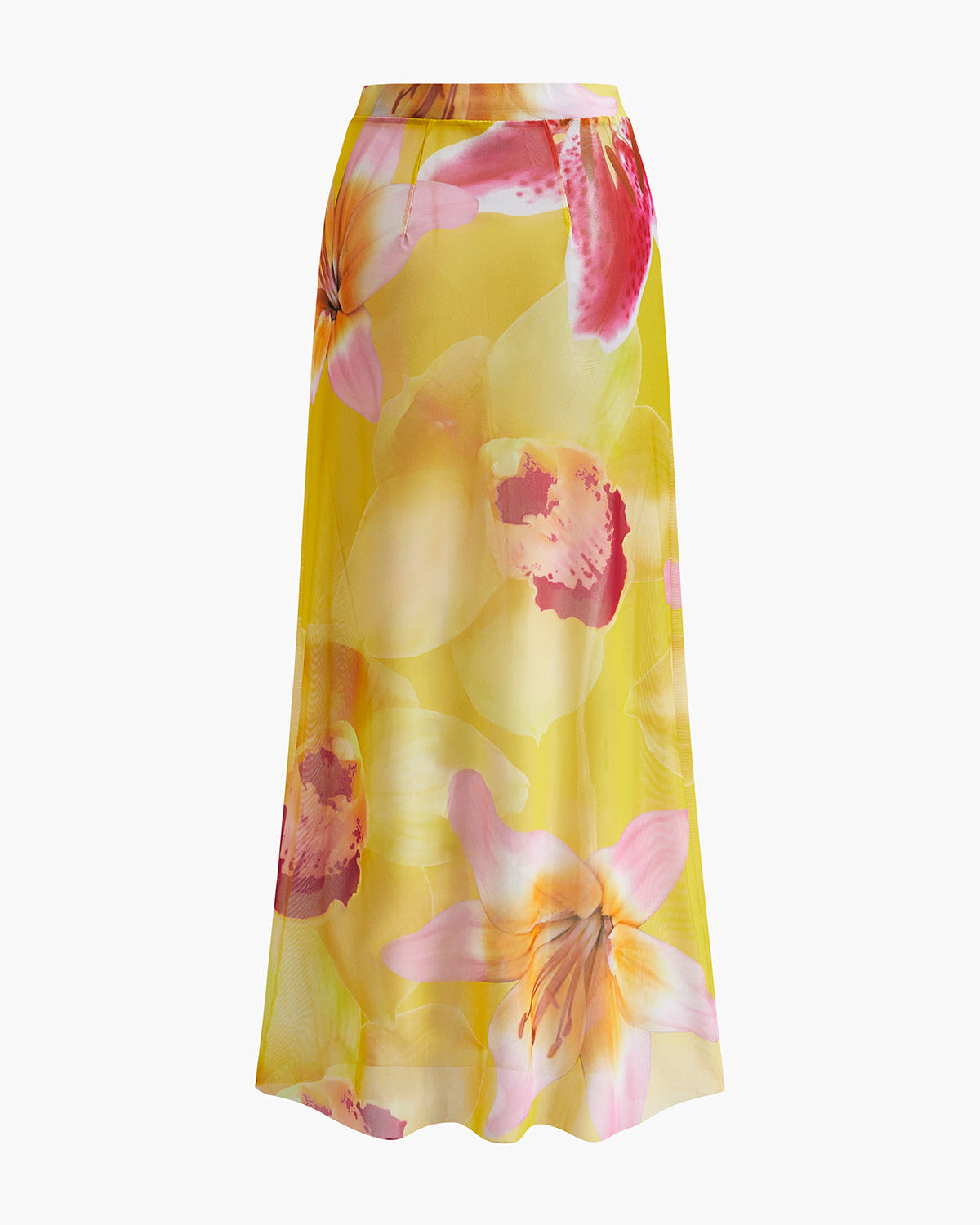 File Çiçek Desenli Plaj Eteği