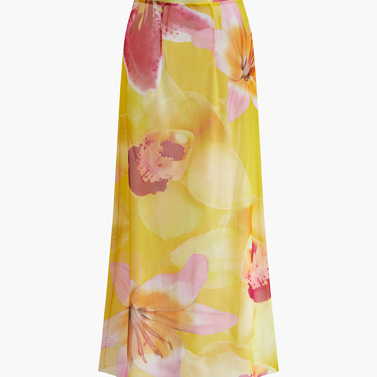 File Çiçek Desenli Plaj Eteği