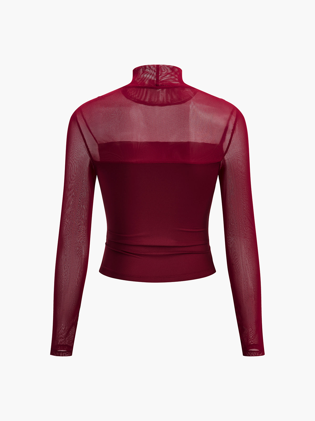 Pliseli Şeffaf Panelli Bluz