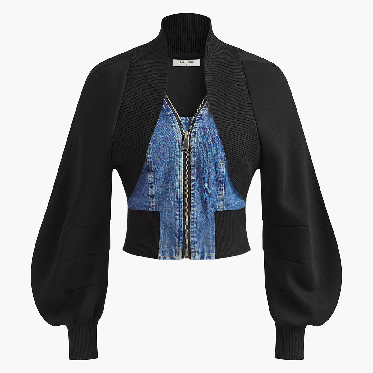 Puf Kollu Kot Panel İnce Ceket