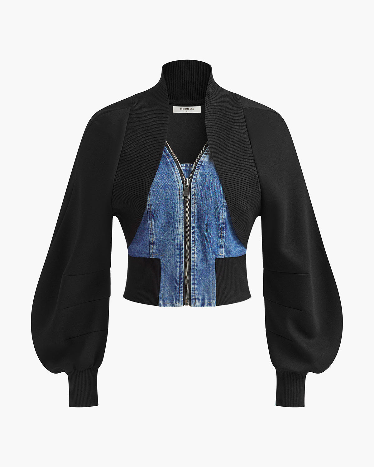 Puf Kollu Kot Panel İnce Ceket