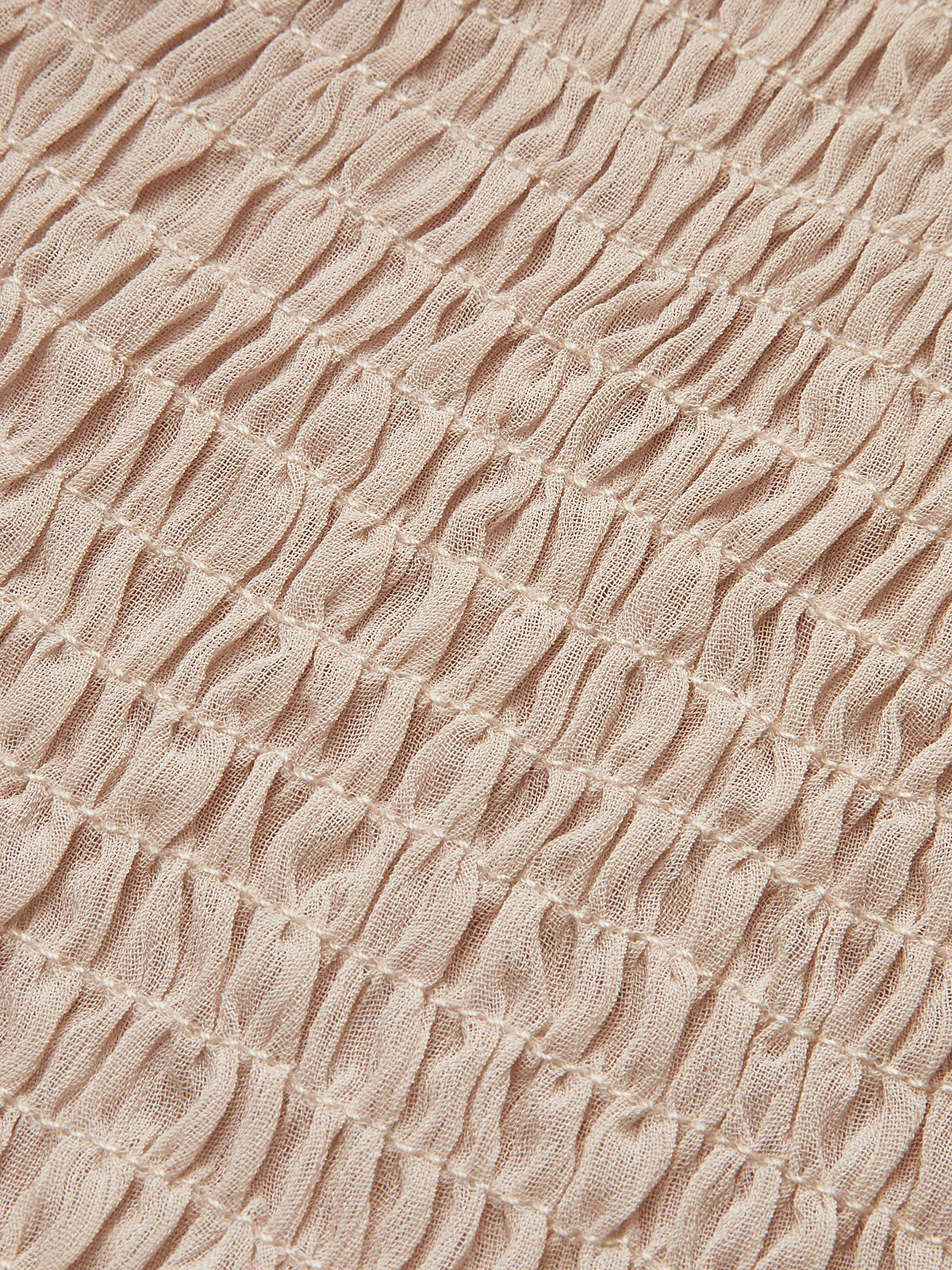 Yarı Transparan Şifon Fırfırlı Sırt Dekolteli Bluz