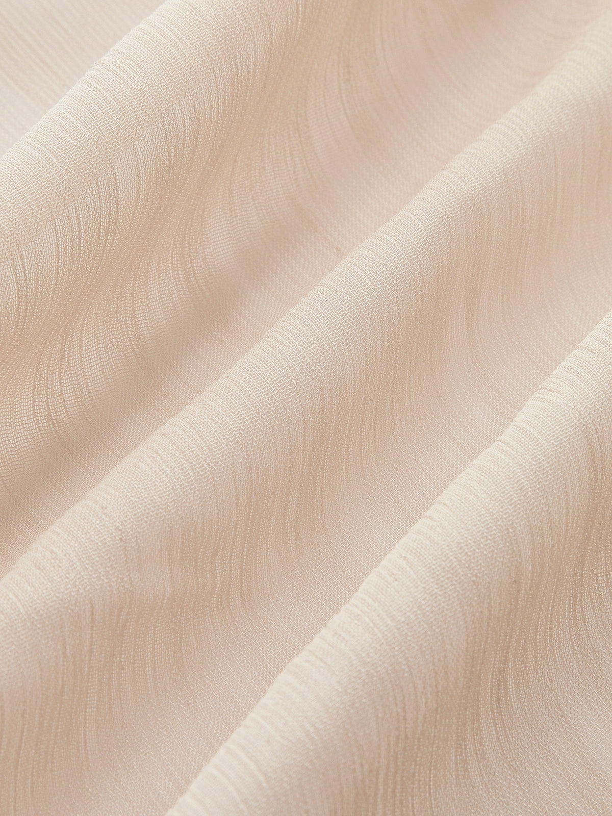 Yarı Transparan Şifon Fırfırlı Sırt Dekolteli Bluz