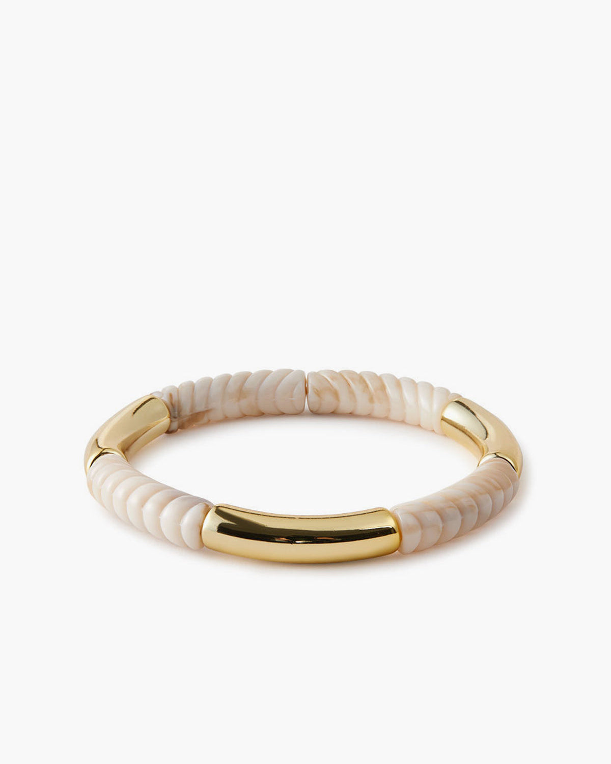 Altın Tonlu Kabuk Detaylı Bileklik