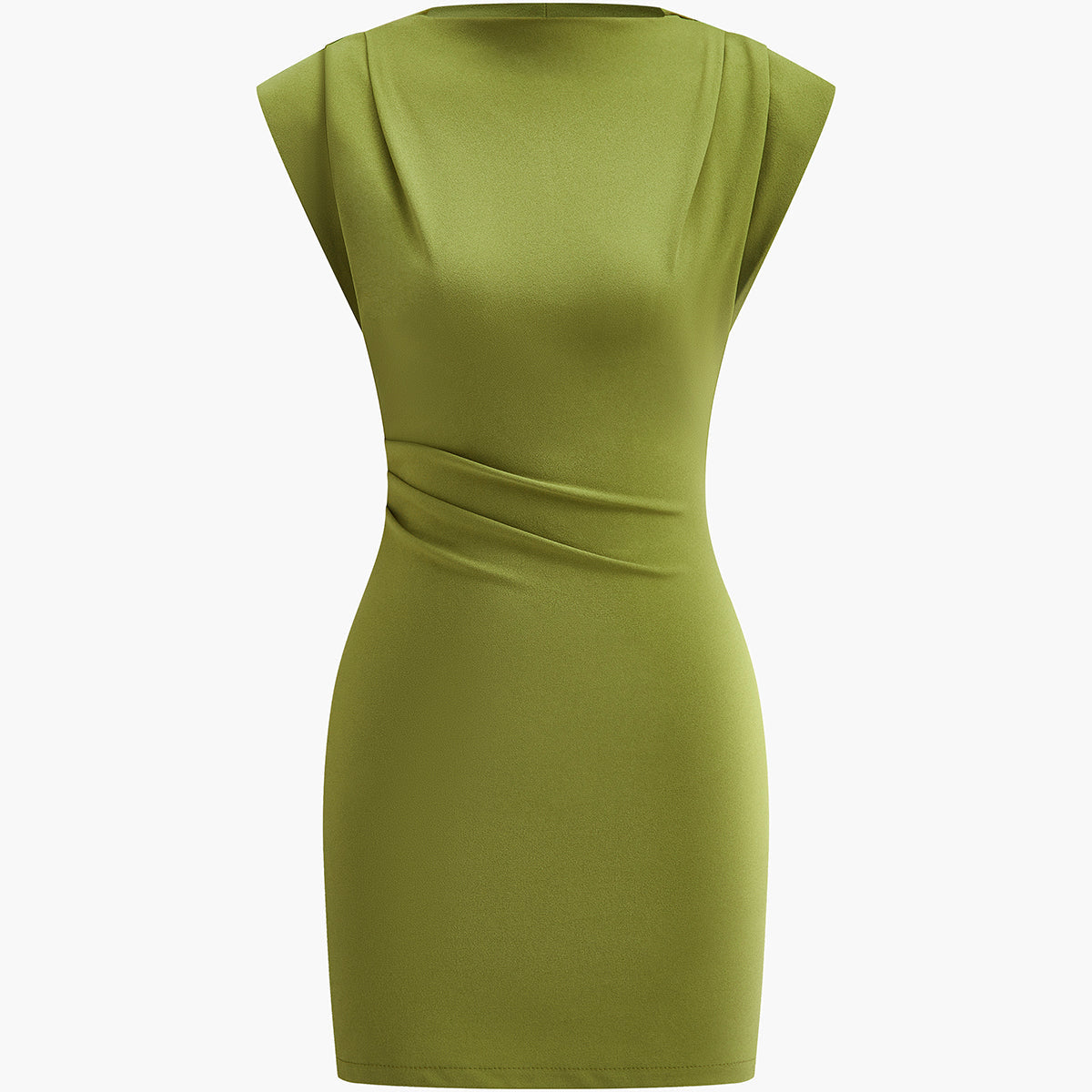 Drapeli Detaylı Kolsuz Elbise