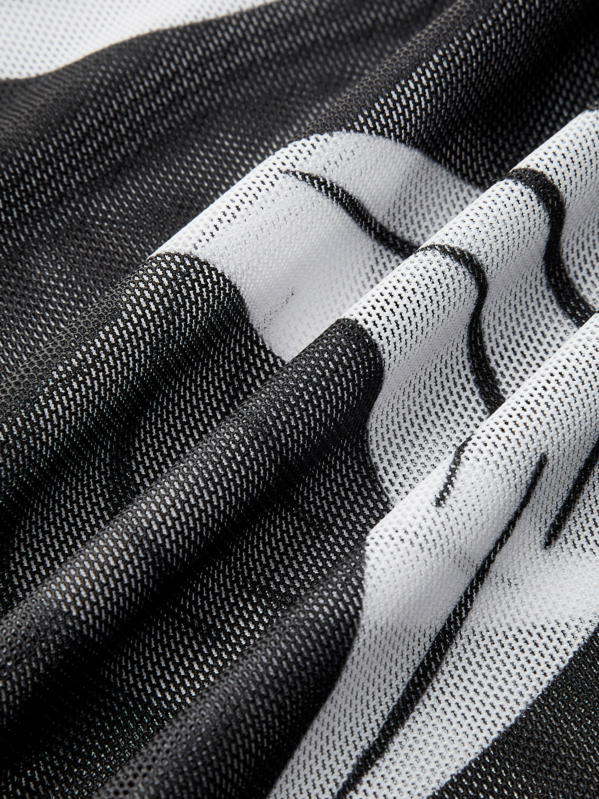 Şeffaf Desenli File Plaj Eteği