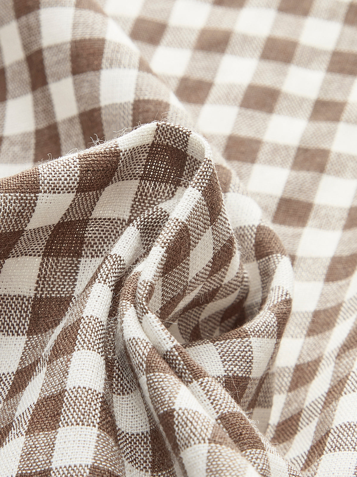 Kareli Önden Bağlamalı Peplum Bluz