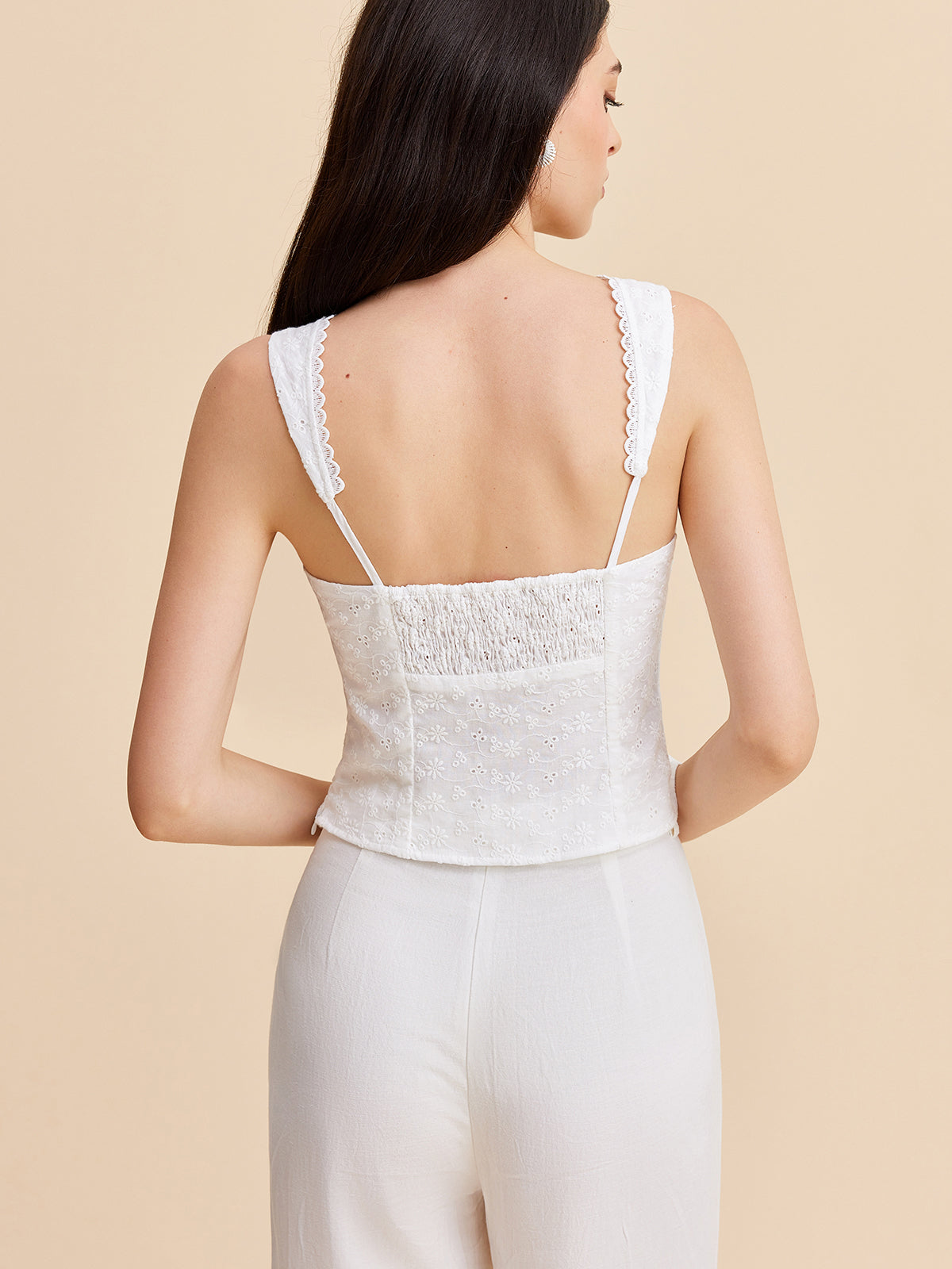 Pileli Pamuklu Fermuarlı Atlet