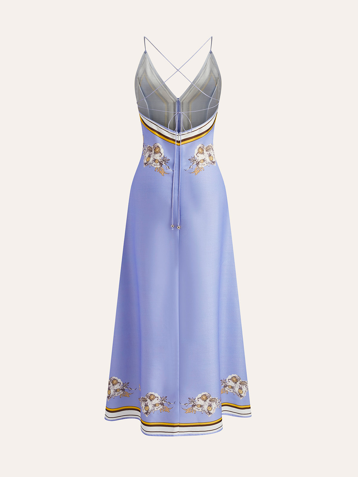 Çiçek Desenli Maxi Uzun Elbise