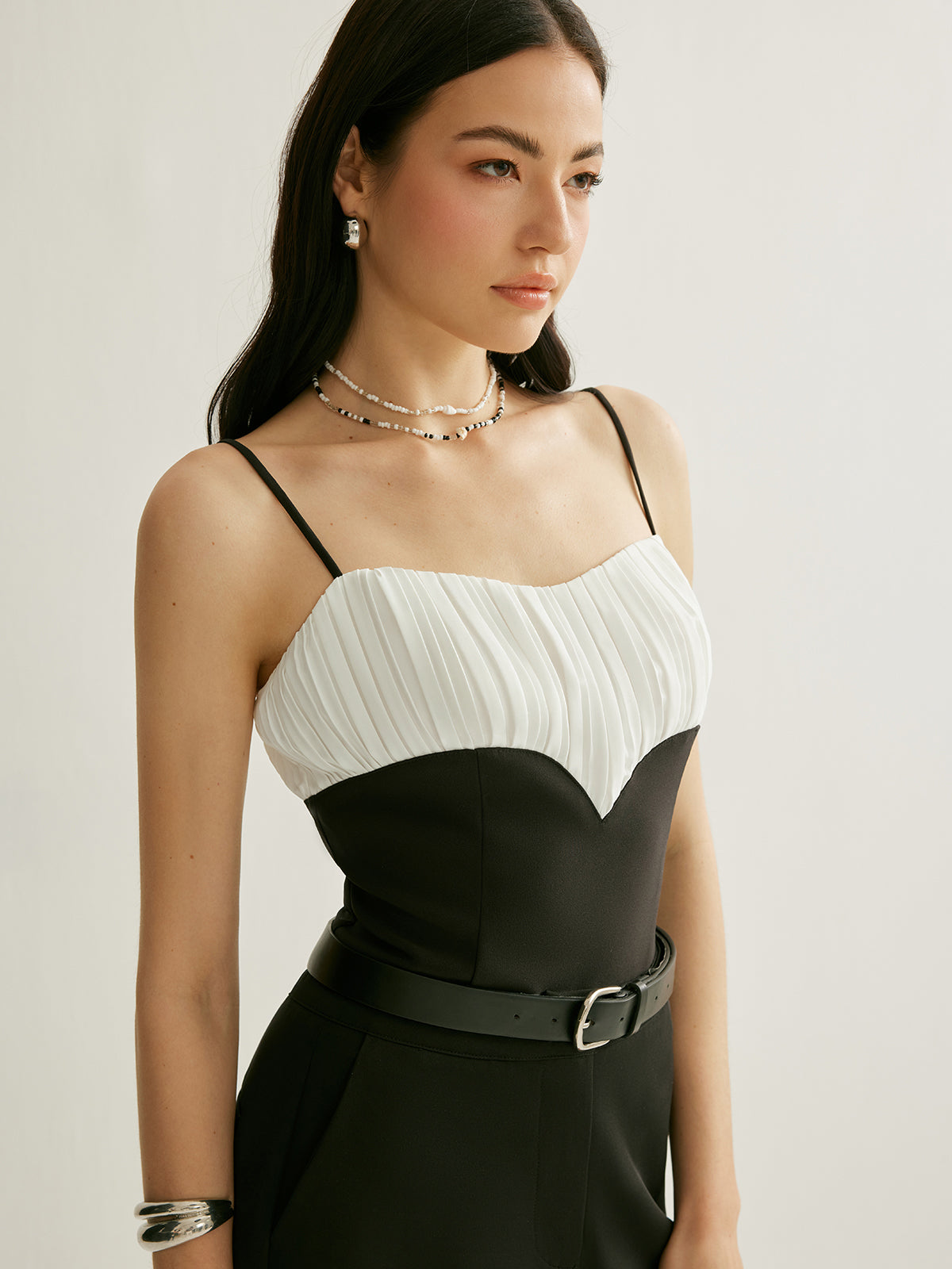 Kontrast Biyeli Ayarlanabilir Askılı Atlet