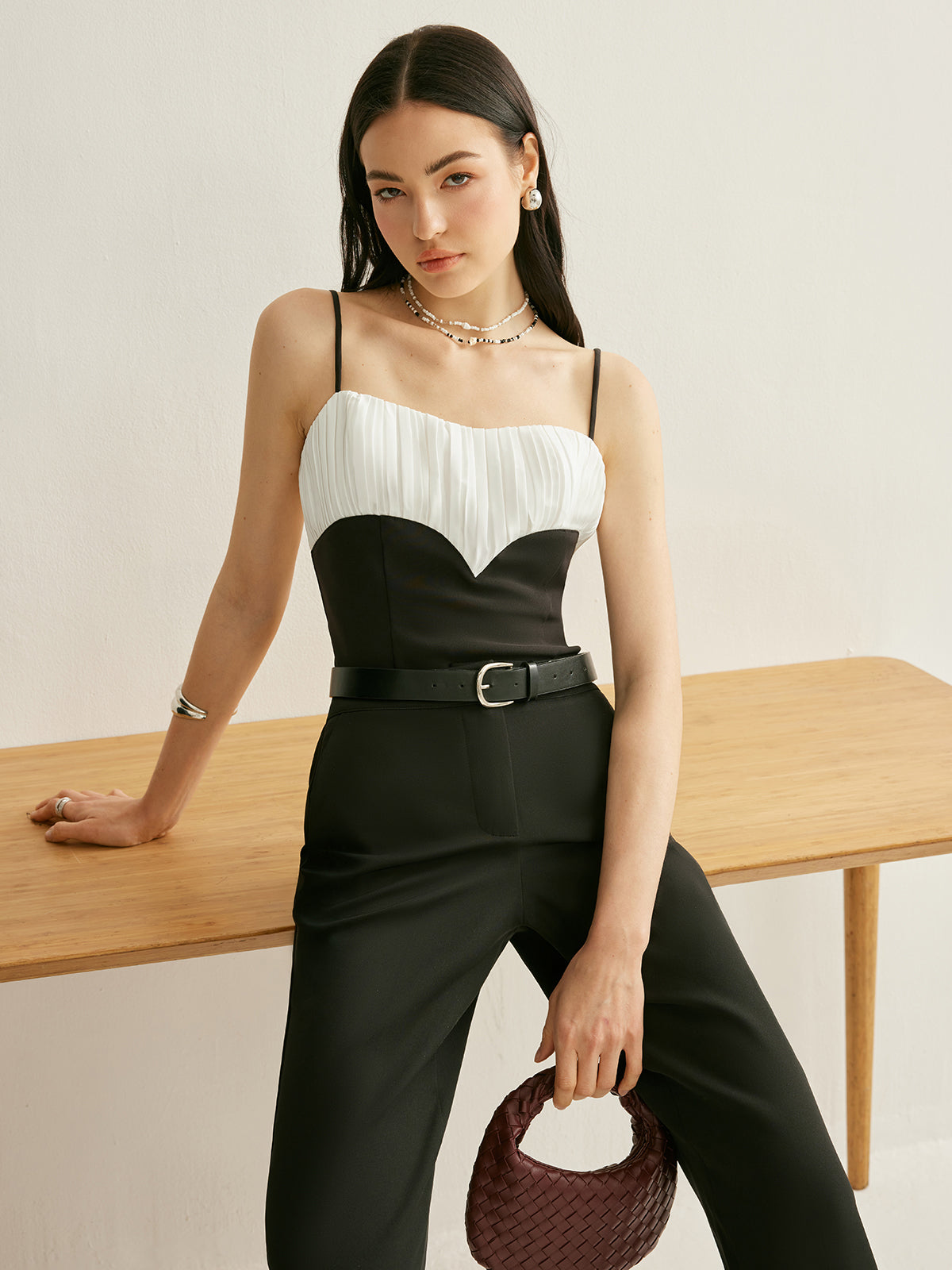 Kontrast Biyeli Ayarlanabilir Askılı Atlet