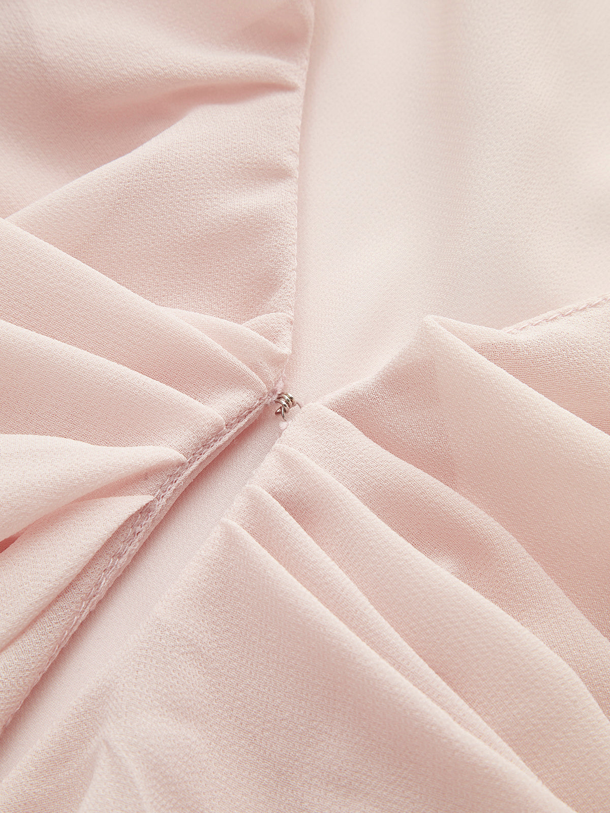 Yarı Şeffaf Fırfırlı Şifon Bluz