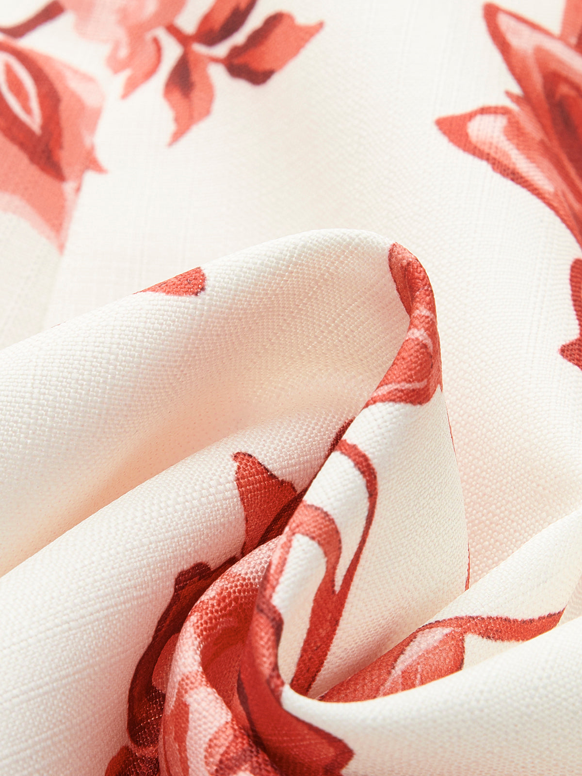 Çiçek Desenli Sırt Açık A-Line Elbise