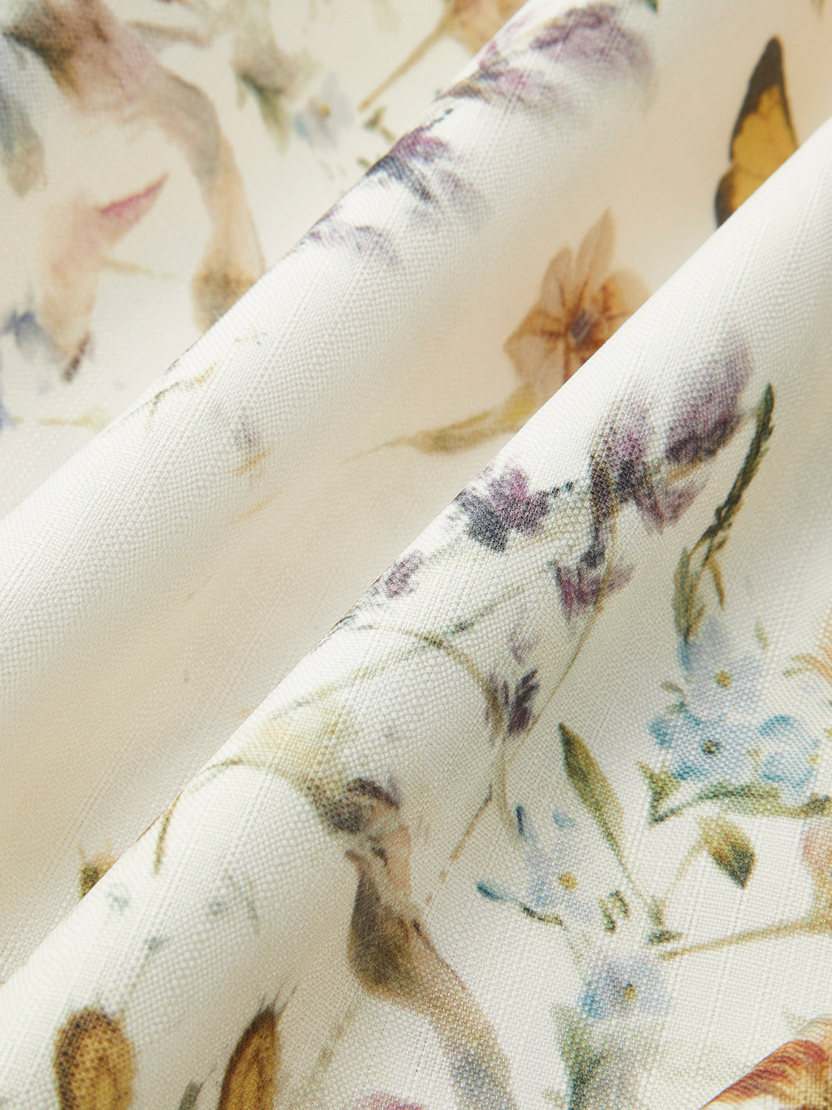 Kuşaklı Balon Kollu Çiçek Desenli Elbise