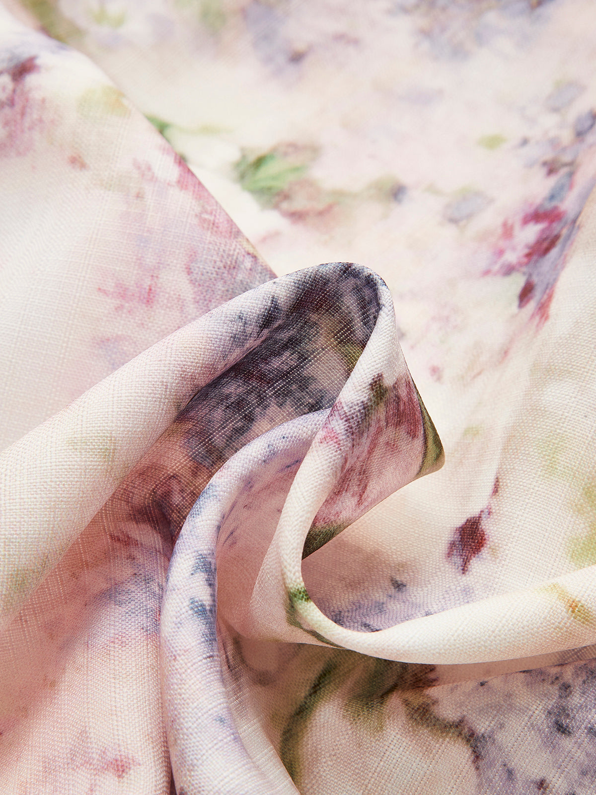 Kuşaklı Balon Kollu Çiçek Desenli Elbise