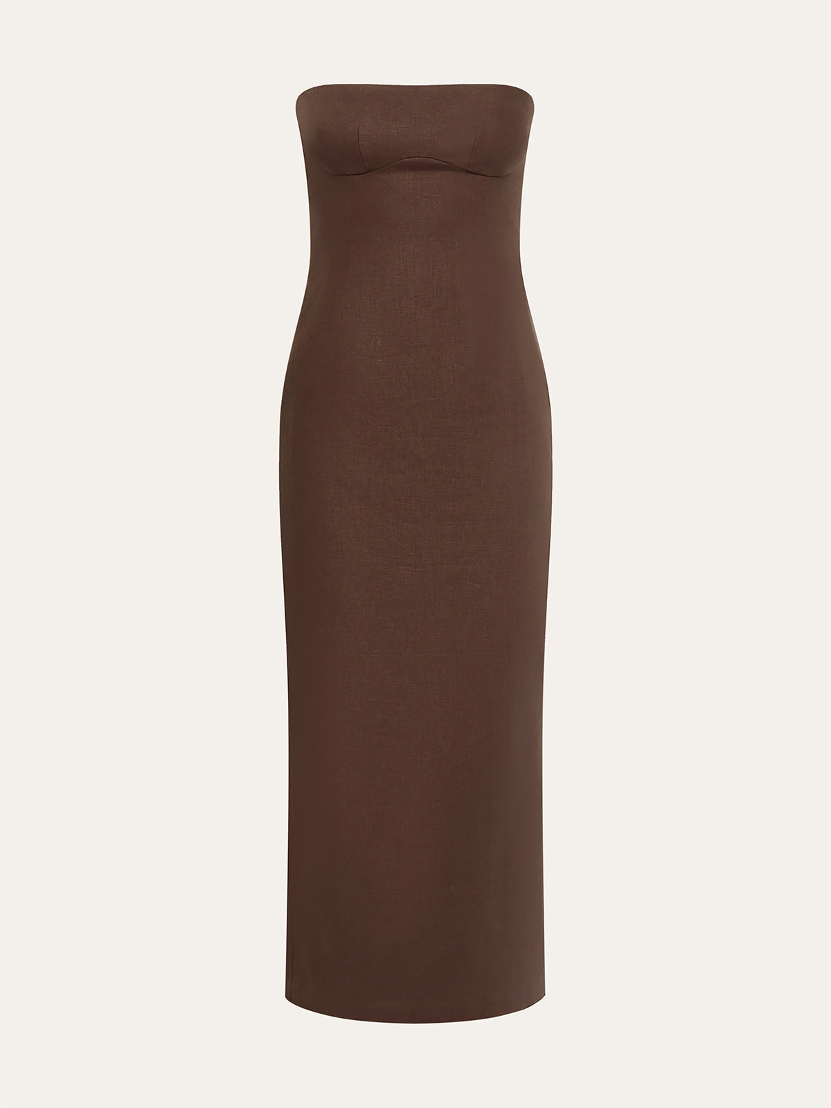 Çiçek Desenli Askısız Elbise